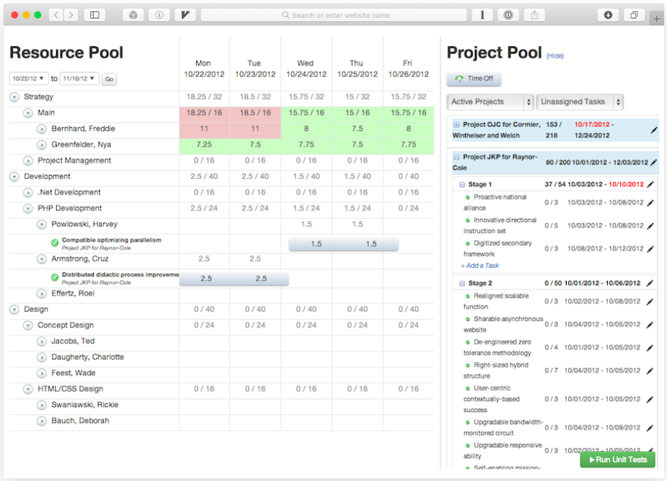 Dynamit Planning App Screenshot